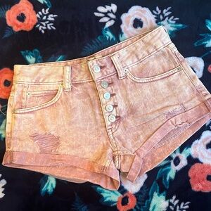 We The Free- pink denim shorts